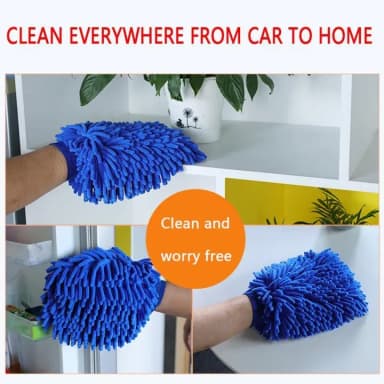 Car or Bike Wash Gloves Towel Microfiber Car or Bike Cleaning Care Detailing Tools Chenille Soft Towel For Automotives