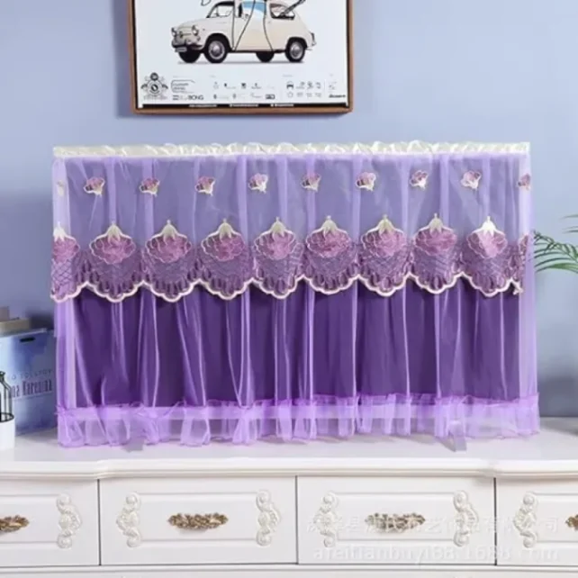 32 Inch TV dust cover, Dustproof Lace Cloth Fabric TV dust cover 6