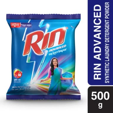 Rin Advanced Synthetic Laundry Detergent Powder 500g