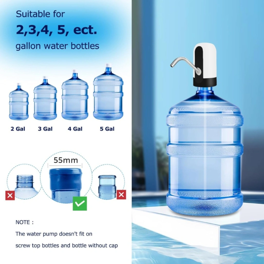 Automatic Water Dispenser With Switch and USB Charging Pump 2
