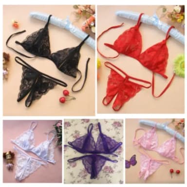 SexyButterfly Lace Net Bikini 1 Set