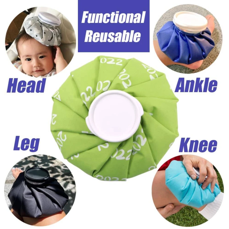 Hot & Cold Pack Reusable Ice Bags, First Aid Multipurpose Hot Cold Therapy 4
