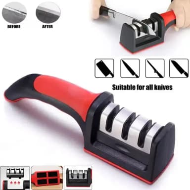 Knife Sharpener Stainless Steel Kitchen Tool Sharpening Stone Grinder Knives Sharpener Kitchen Tools