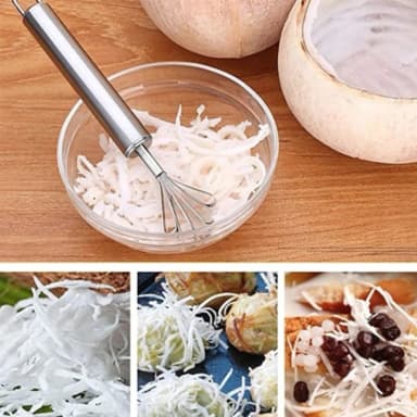 Stainless Steel Coconut scraper, Coconut grater, Coconut shredder, Coconut Shaver, Coconut Grater