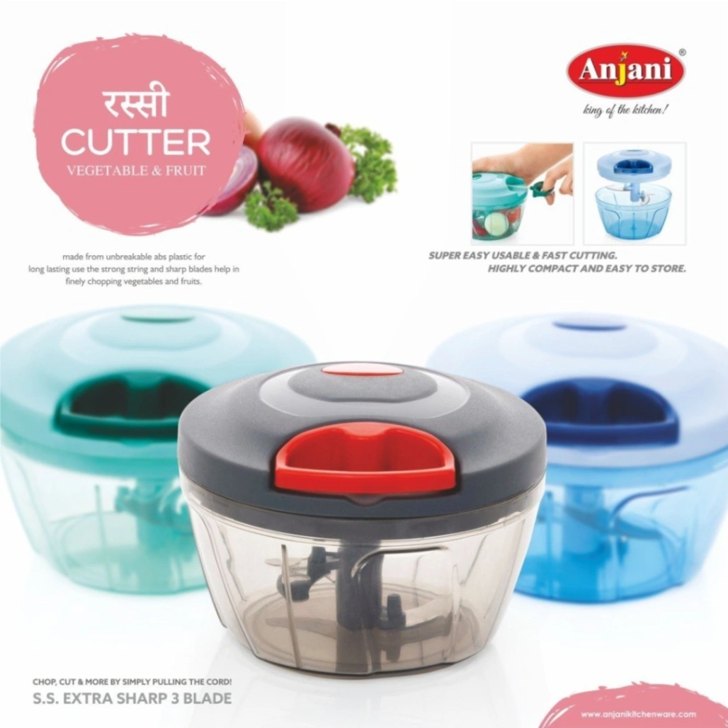 Anjani 2 in 1 Vegetable Cutter, Vegetable Chopper Multicolor 3