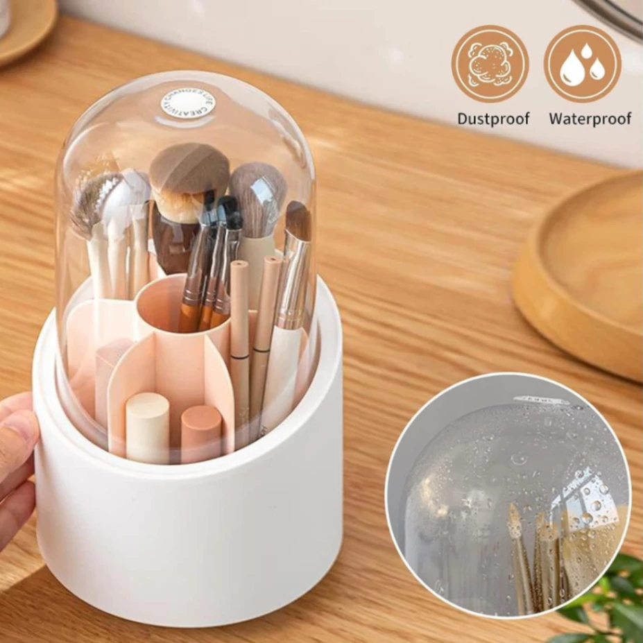 360° Rotating Makeup Brush Holder 6