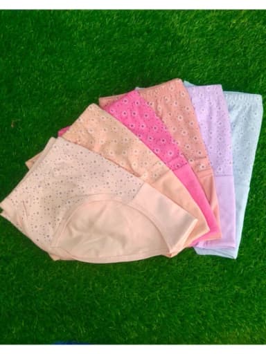Cotton Printed Panty For Women - 4 pieces multiple colour