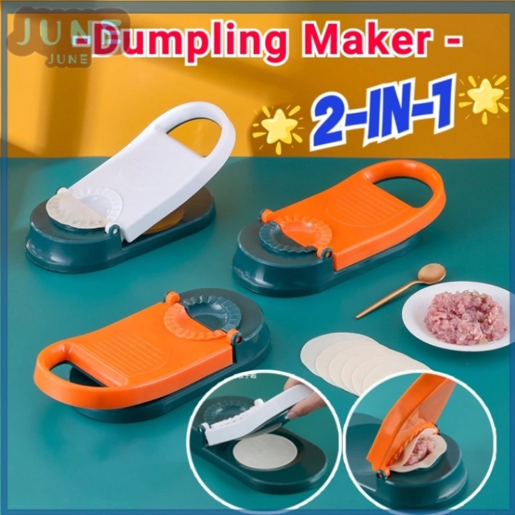 Dumpling and Pitha Maker Dough Pressing Mold - Orange and Blue 6