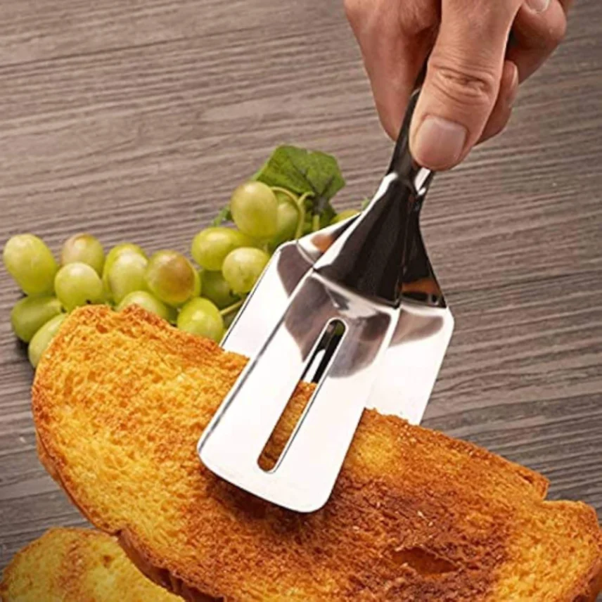 Stainless Steel Food Tongs, Barbecue Clip Frying Steak Fried Bread Egg Fried Fish Non-Stick Grill Tongs BBQ Kitchen Accessories 5