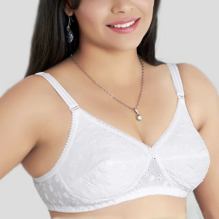 Like-Me Chicken Embroidery Cotton Bra 5