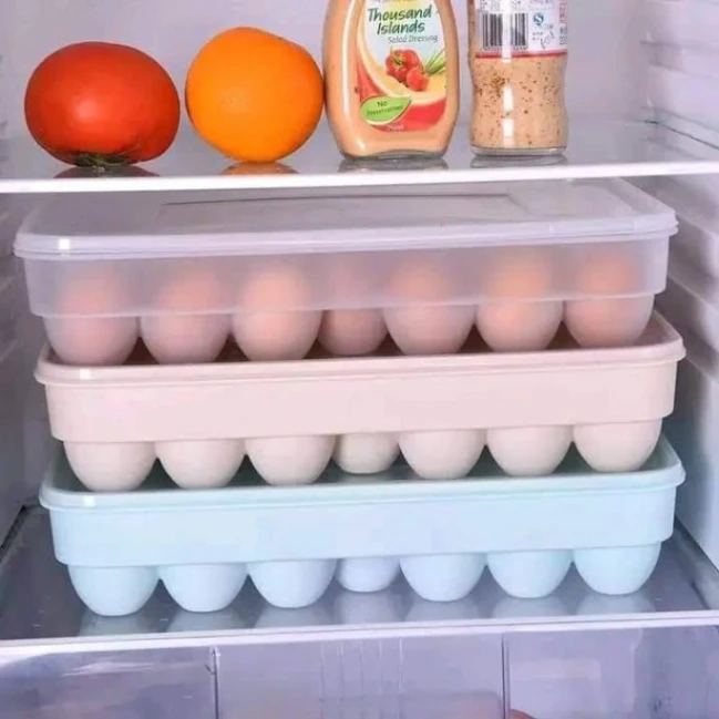 Egg Storage Box 24 Grids Plastic 2