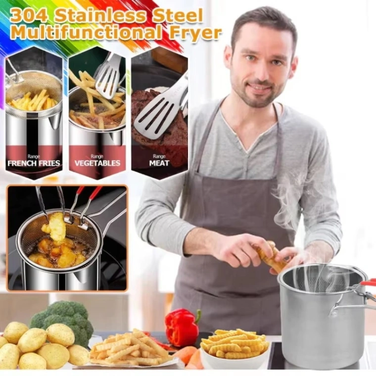 Stainless Steel Deep Frying Pot 3