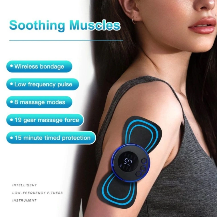 Neck Massager Portable Mini Electric Cervical Massage Stimulator Pain Relief Back Meridian Massager 3