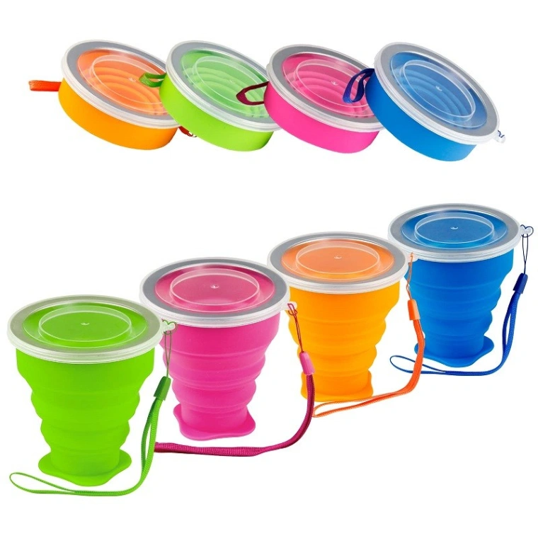 Silicone Folding Cup/Mug, Foldable & Portable & Lightweight Travel Cup for Outdoor Camping Hiking 3