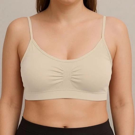 Sana Women's Seamless Padded Wirefree Comfort Bra 1 PCS 2