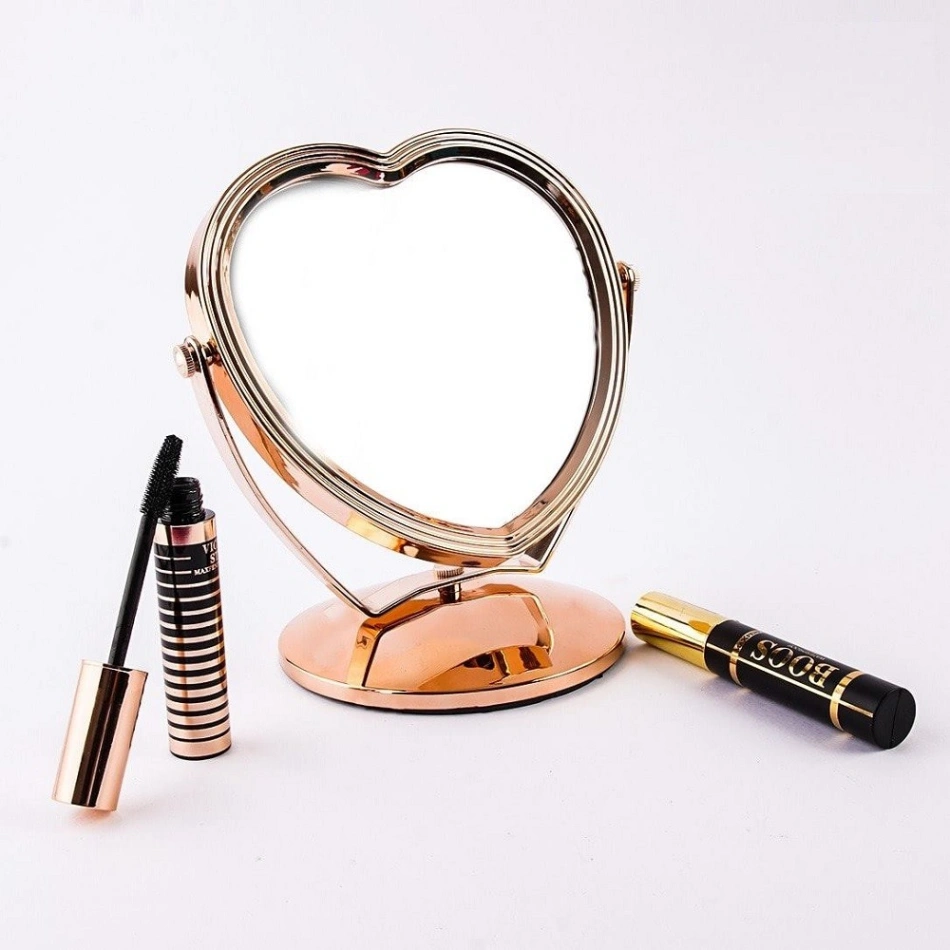 Love Shape Cosmetic Makeup Mirror, Maple Leaf Table Mirror One PCS 2