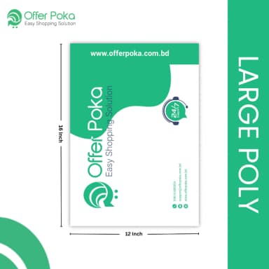 Offer Poka Premium Large Poly Packaging Bag – (12 x 16) inches