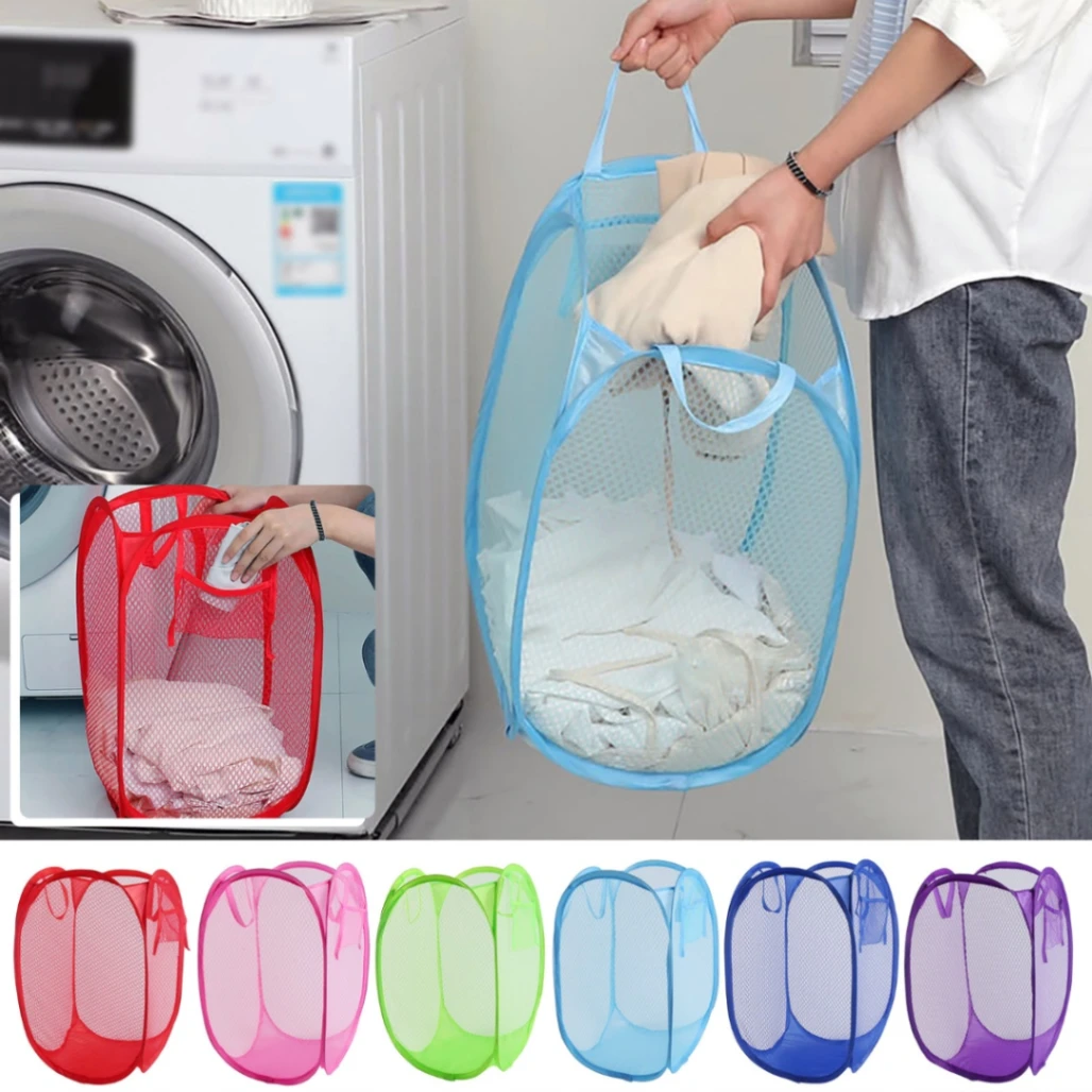 Foldable Laundry Basket, Pop Up Dirty Clothes Storage Bag Washing Laundry Basket Bag Bin, Washing Bag 3