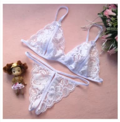 SexyButterfly Lace Net Bikini Set one set