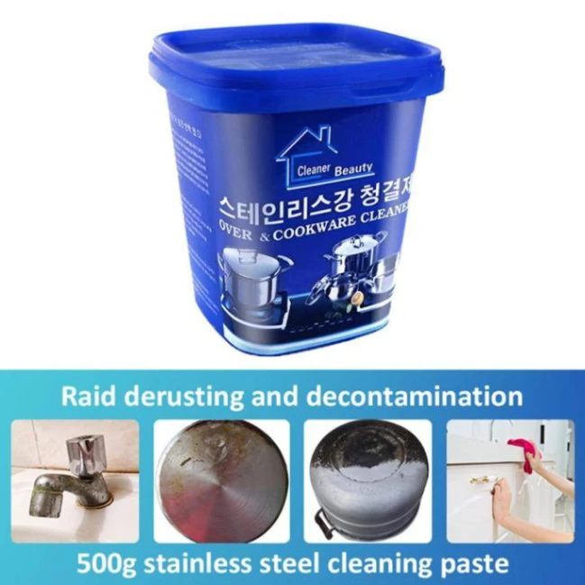 Stainless Steel Cookware Cleaning Paste Kitchen Cleaner Washing Detergent Paste 3