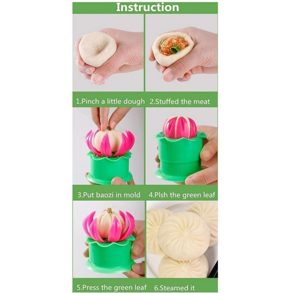 Momo Maker Heavy Pastry Steamed Stuffed Bun Pie Dumpling Making Mould pasta maker 4