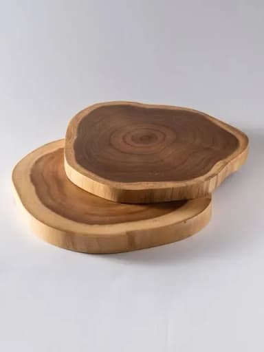 Stylish Wooden Slice Chopping Board - Add Style To Your Kitchen With This Elegant Wooden Chopping Board