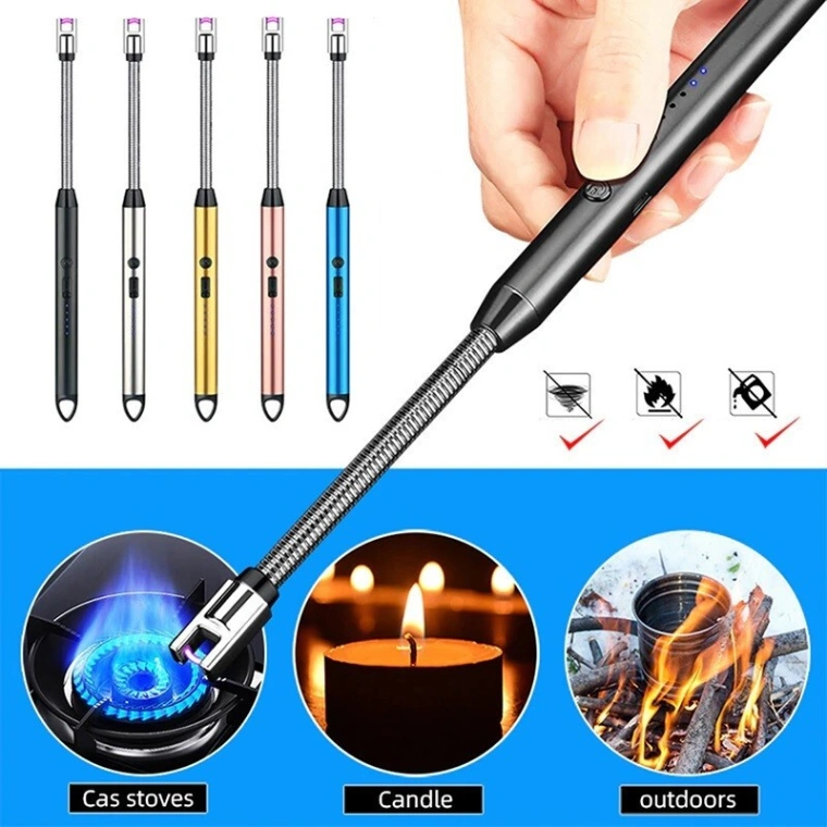 Rechargeable USB Electric Lighter for Candle, Camping, BBQ Arc Plasma USB Rechargeable Lighter 3