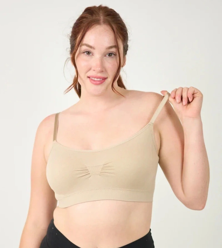 Sana Women's Seamless Padded Wirefree Comfort Bra 4