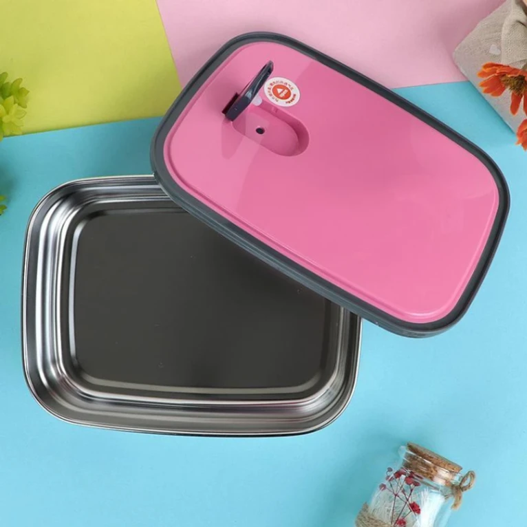 350ml Rectangle Stainless Steel Food Container/Lunch Box 1 pcs 6