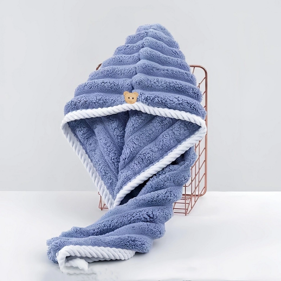 Super Absorbent, Quick Drying Hair Towel, Microfiber Hair Dry Cap 6