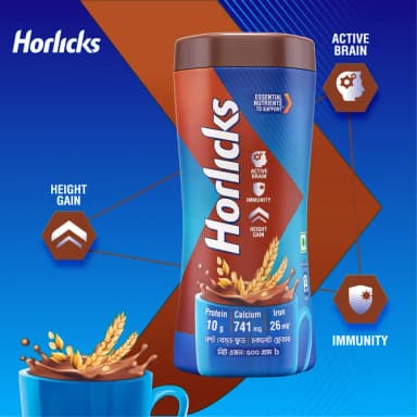 Horlicks Chocolate Flavour Jar 500g (Powder Drink)