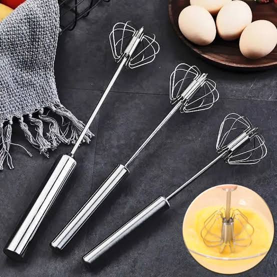 Semi Automatic Handle Coffee Milk Egg Beater Whisk Frother Mixer Cooking Tool