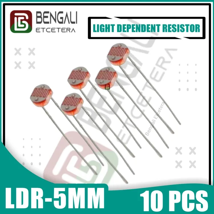 LDR-5mm Light Dependent Resistor-10 Pcs