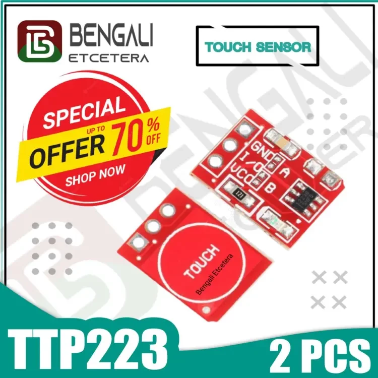 2 PCS TTP223 Capacitive Touch Sensor Module