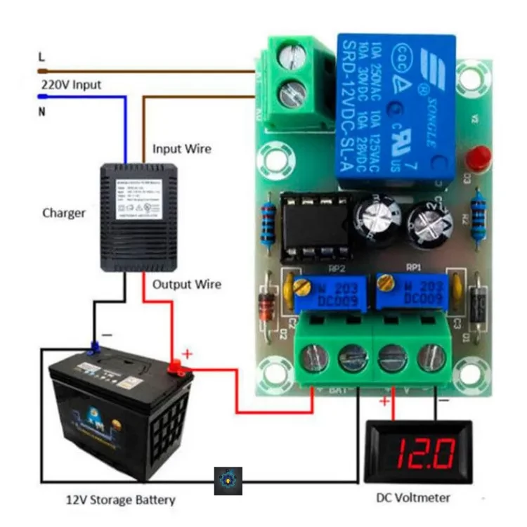 XH-M601 BATTERY CHARGING CONTROL BOARD 12V INTELLIGENT CHARGER POWER SUPPLY MODULE PANEL AUTOMATIC CHARGING/STOP SWITCH